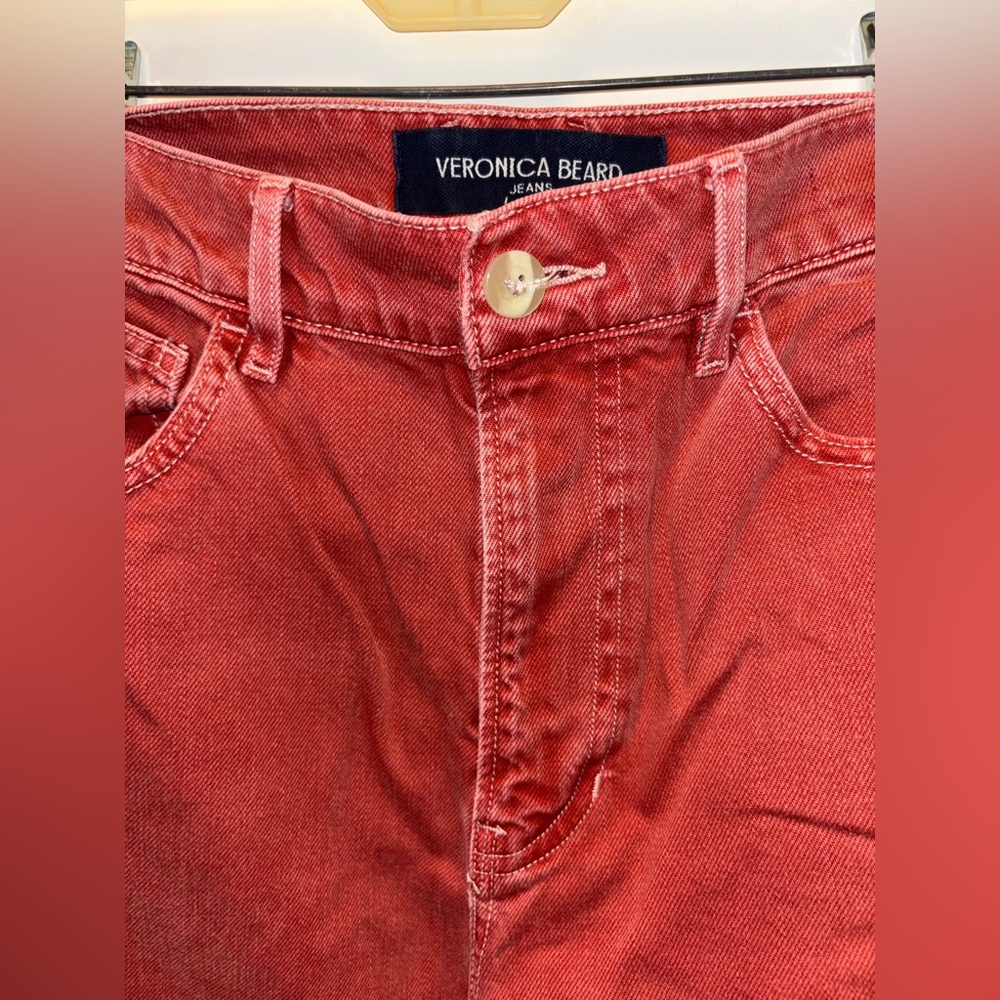 Veronica Beard Taylor Cropped Wide-Leg Jean 28 - Picture 8 of 13